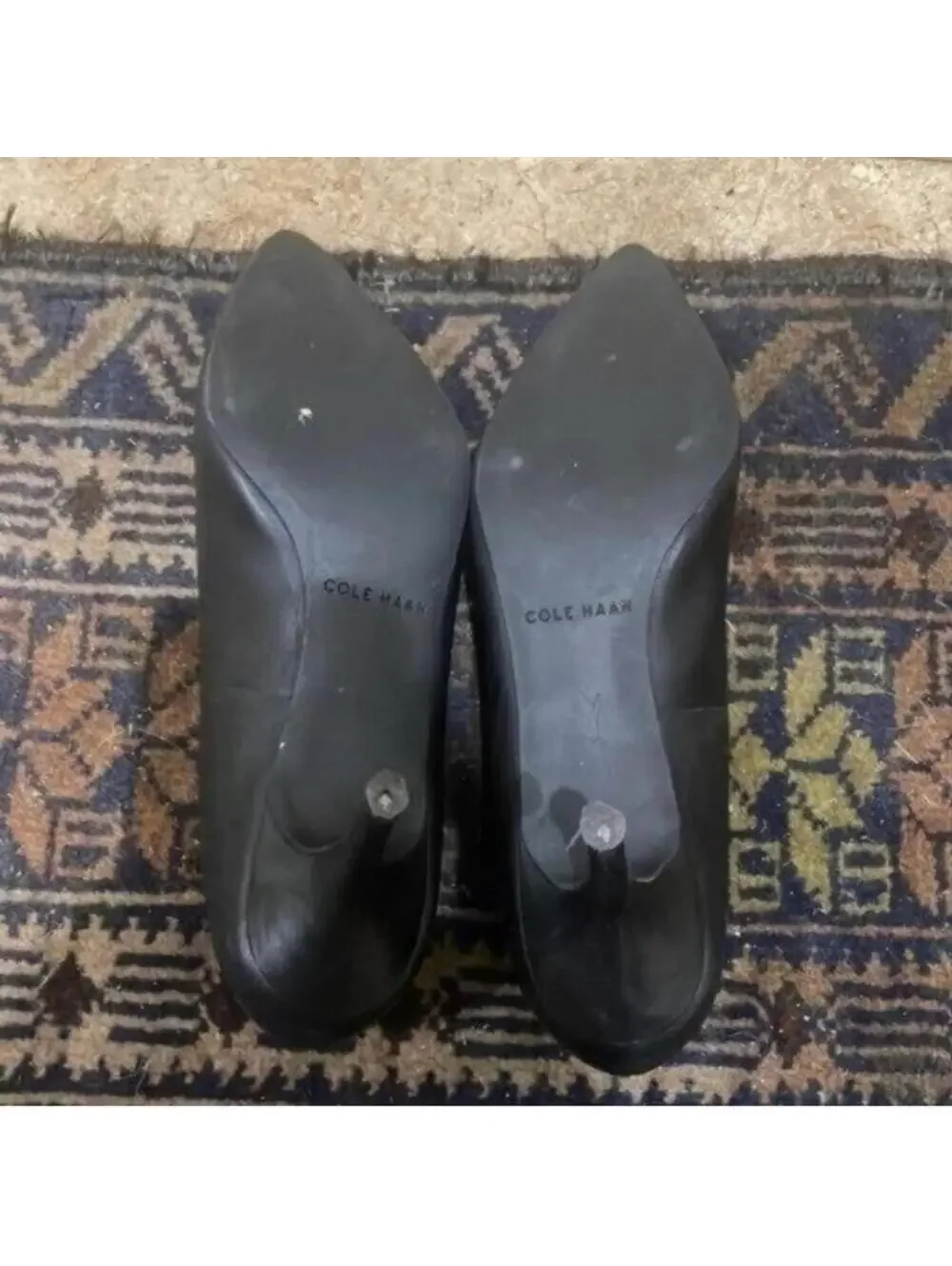 Cole Haan Grand OS Black Pointed Toe Small Stiletto Heels Business Work